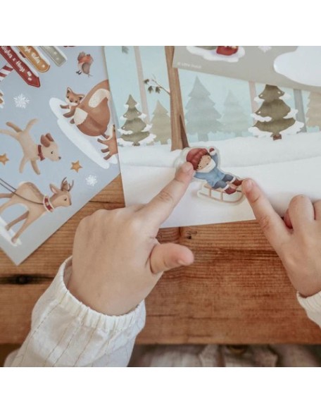 Новогодишна стикер книга - Little Dutch