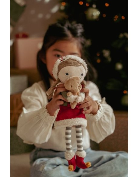 Новогодишна мека кукла Роса - 35 см, Little Dutch