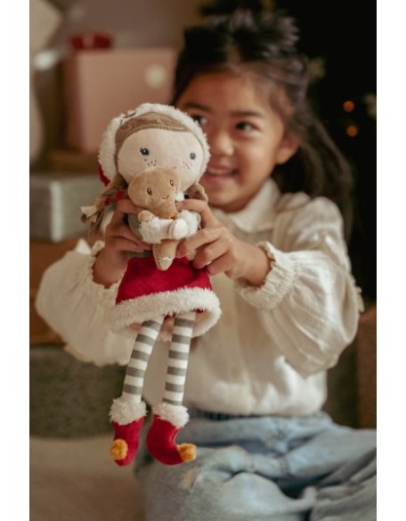 Новогодишна мека кукла Роса - 35 см, Little Dutch