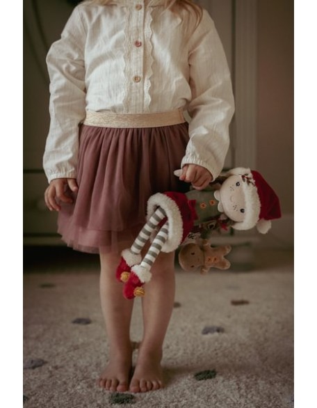 Новогодишна мека кукла Роса - 35 см, Little Dutch