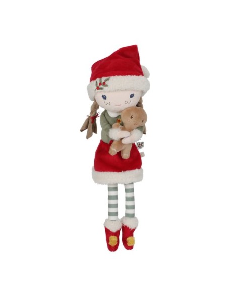 Новогодишна мека кукла Роса - 35 см, Little Dutch