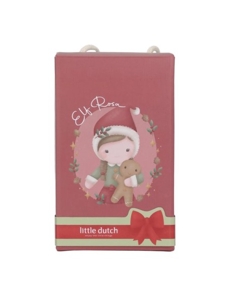 Новогодишна мека кукла Роса - 35 см, Little Dutch