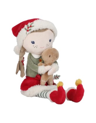 Новогодишна мека кукла Роса - 35 см, Little Dutch