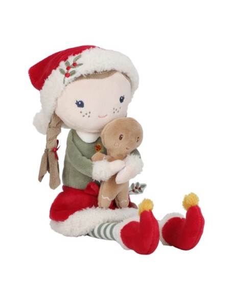 Новогодишна мека кукла Роса - 35 см, Little Dutch