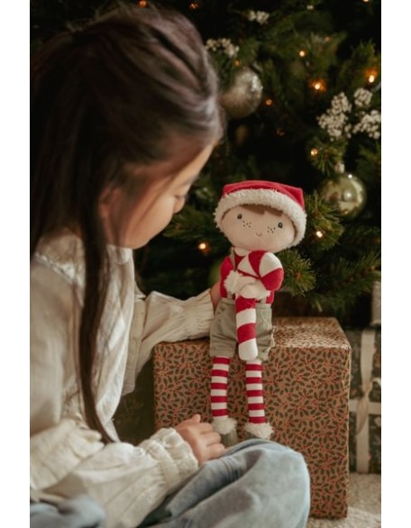 Новогодишна мека кукла Џим - 35 см, Little Dutch