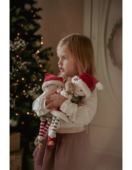 Новогодишна мека кукла Џим - 35 см, Little Dutch