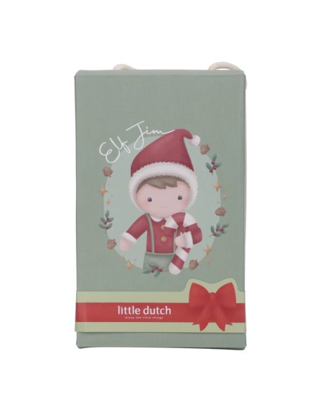 Новогодишна мека кукла Џим - 35 см, Little Dutch