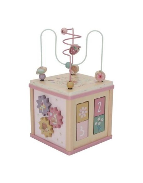 Дрвена коцка со активности - Fairy Garden, Little Dutch