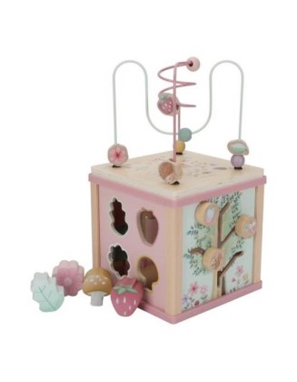 Дрвена коцка со активности - Fairy Garden, Little Dutch
