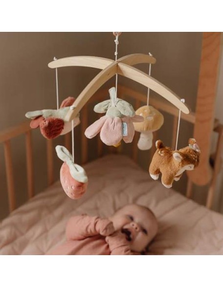 Музичка вртелешка со меки играчки - Fairy Garden, Little Dutch