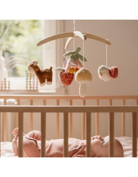 Музичка вртелешка со меки играчки - Fairy Garden, Little Dutch