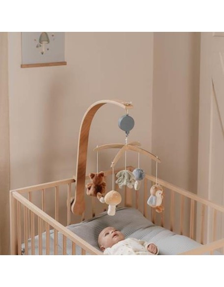 Музичка вртелешка со меки играчки - Forest friends, Little Dutch