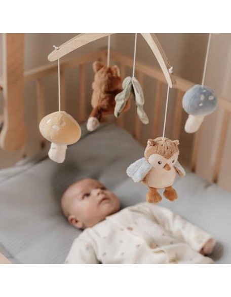 Музичка вртелешка со меки играчки - Forest friends, Little Dutch